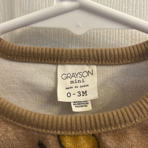 NWT Grayson Mini Bubble Romper Lemon Fruit Neutral 0-3M NEW Baby Girls Summer - Picture 7 of 13